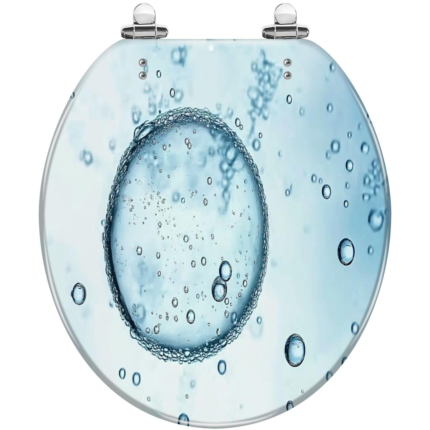 Sedile WC ovale con coperchio per il bagno