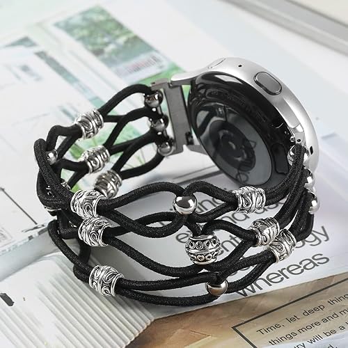 Miniatura 3 de REALSIGN Correa elástica universal de 0.787 pulgadas compatible con Samsung Galaxy Watch 6 5 4 1.575 in 1.732 inWatch 4 Classic 1.654 in 1.811