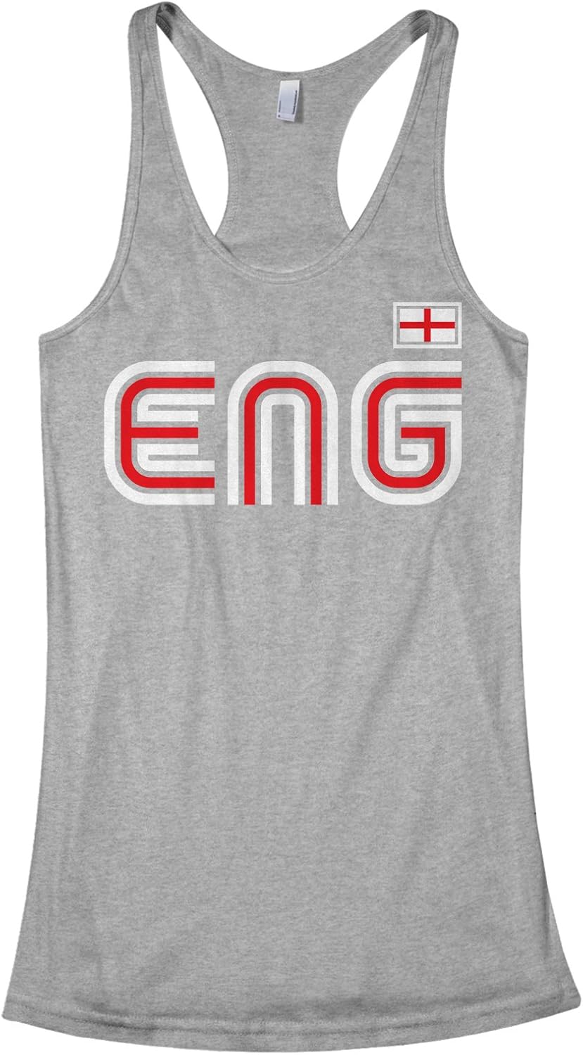 Threadrock Women's England Athletic Retro Series Racerback Tank Top