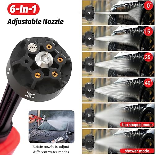 Miniatura 4 de Lavadora a presión inalámbrica para batería Milwaukee M18, Lavadora de energía portátil inalámbrica 1000PSI, Lavadora a presión manual para coche