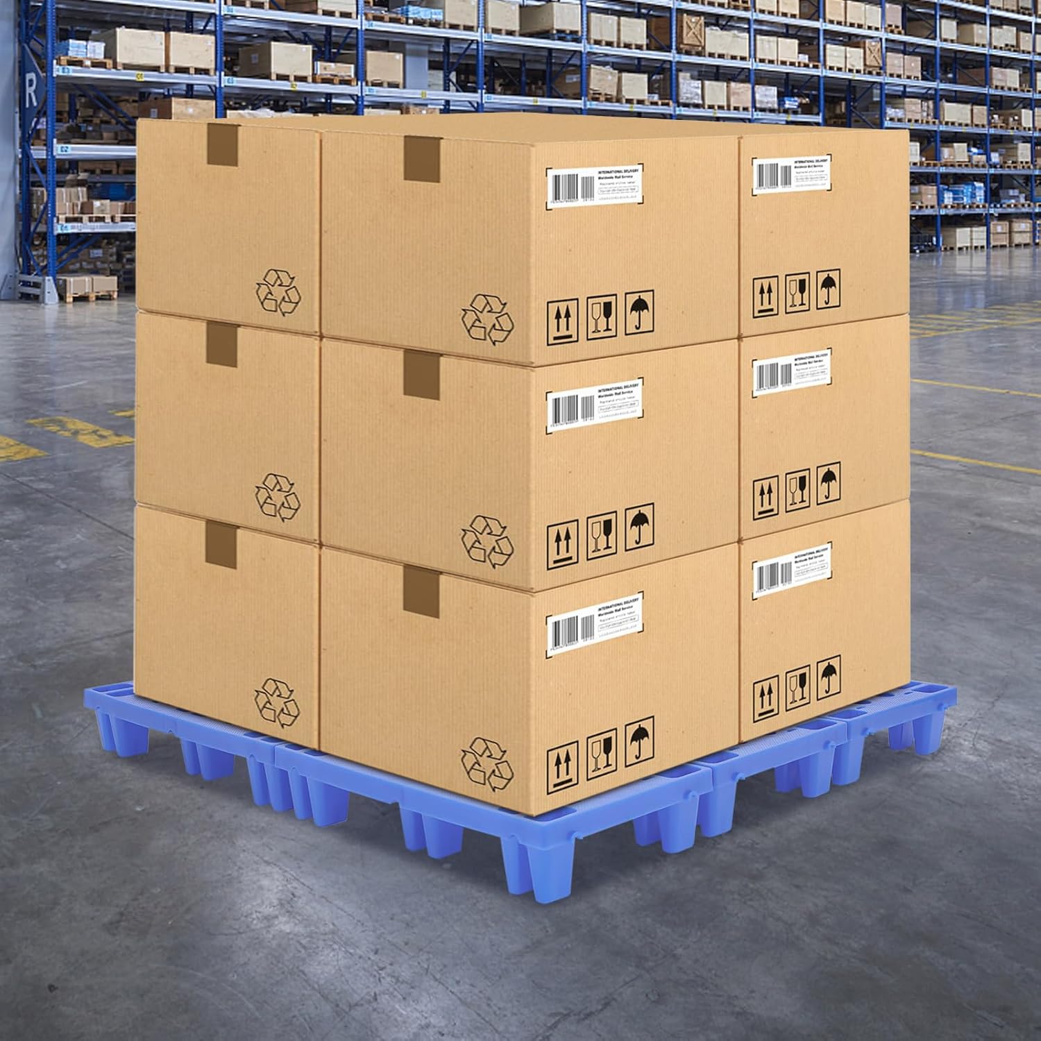 6 PCS Plastic Pallets