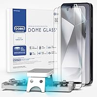 Vista 8 de DOME GLASS Whitestone [Auténtica cobertura completa] Protector de pantalla de vidrio templado para Galaxy S24 Plus con lámpara UV [2 unidades]