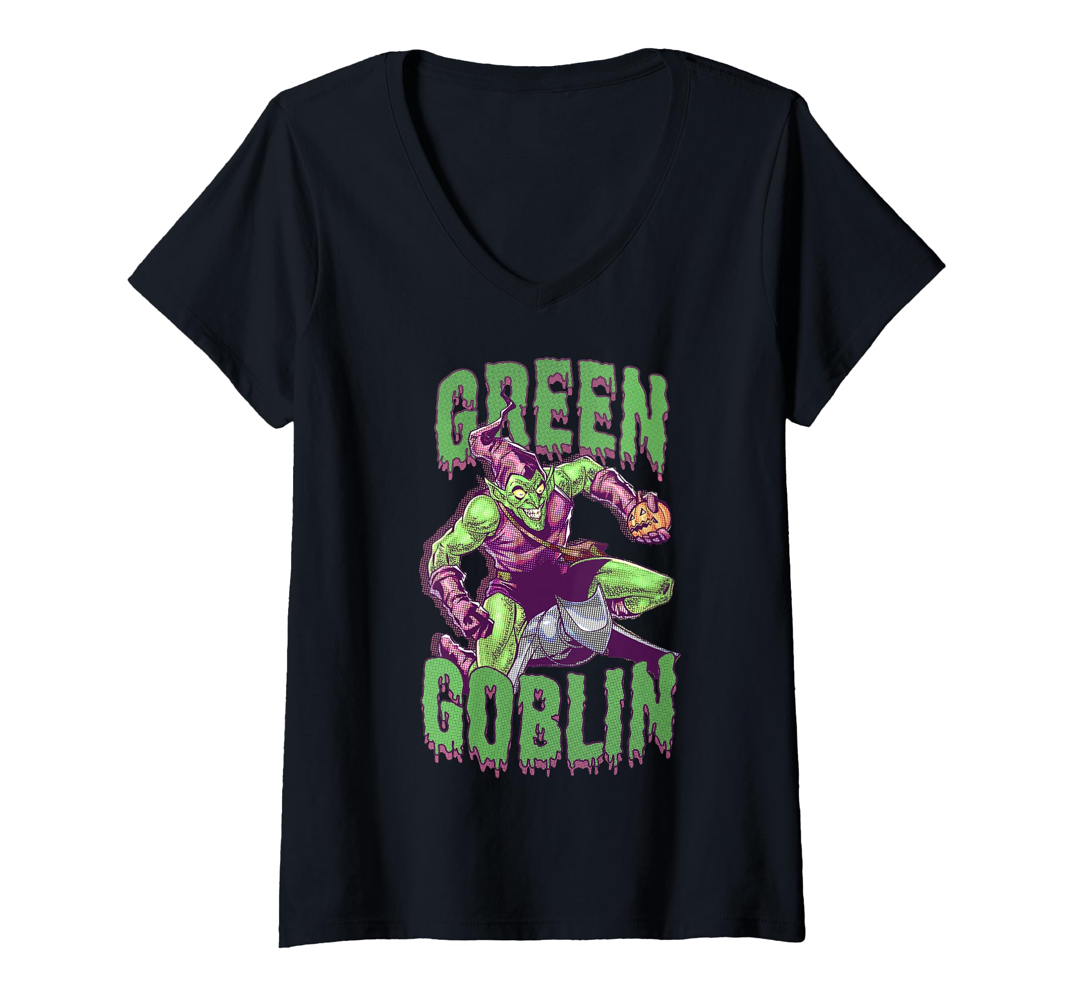 T-shirt Marvel Halloween Bouffon Vert Cadeau Idéal pour Fan de Bandes Dessinées Retro