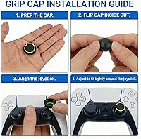 Vista 5 de 28PCS Optimized Silicone Thumb Grips & Joystick Caps for PS4/PS5/Xbox Controllers Accessories 14 Colors, Anti-Slip, Anti-Scratch & Enhanced Gaming