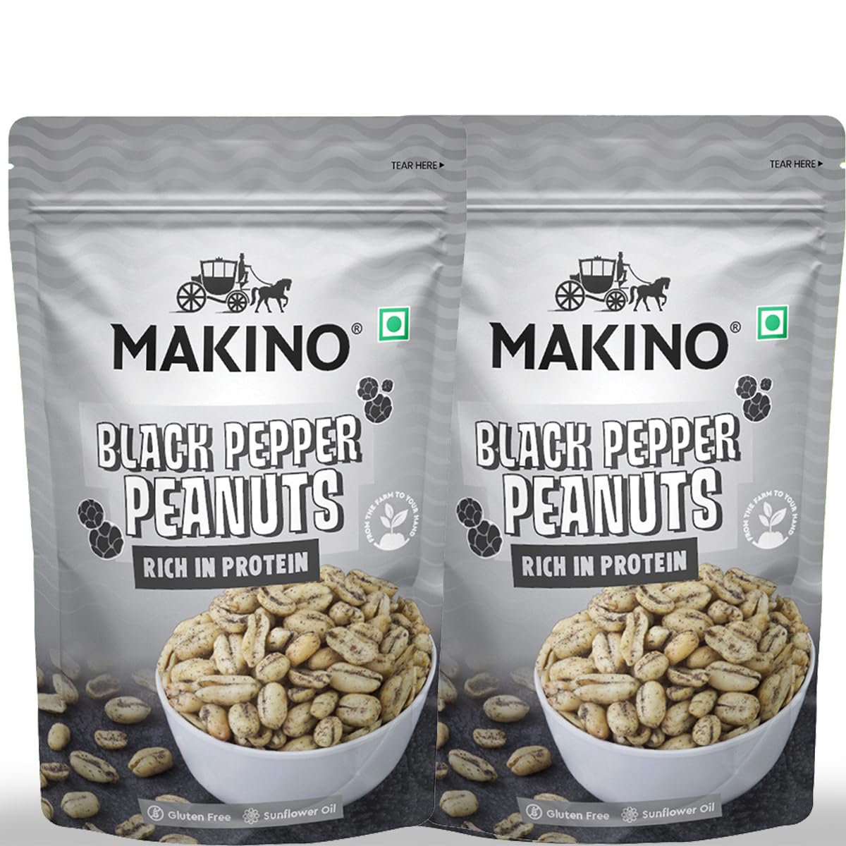 See full amazon price history chart for Makino Roasted Peanuts Black Pepper Each 150 gm | Pack of 2 Makino Roasted Peanuts Black Pepper Each 150 gm | Pack of 2 (B0DCZH9YRT) Amazon Price History, Amazon Price Tracker