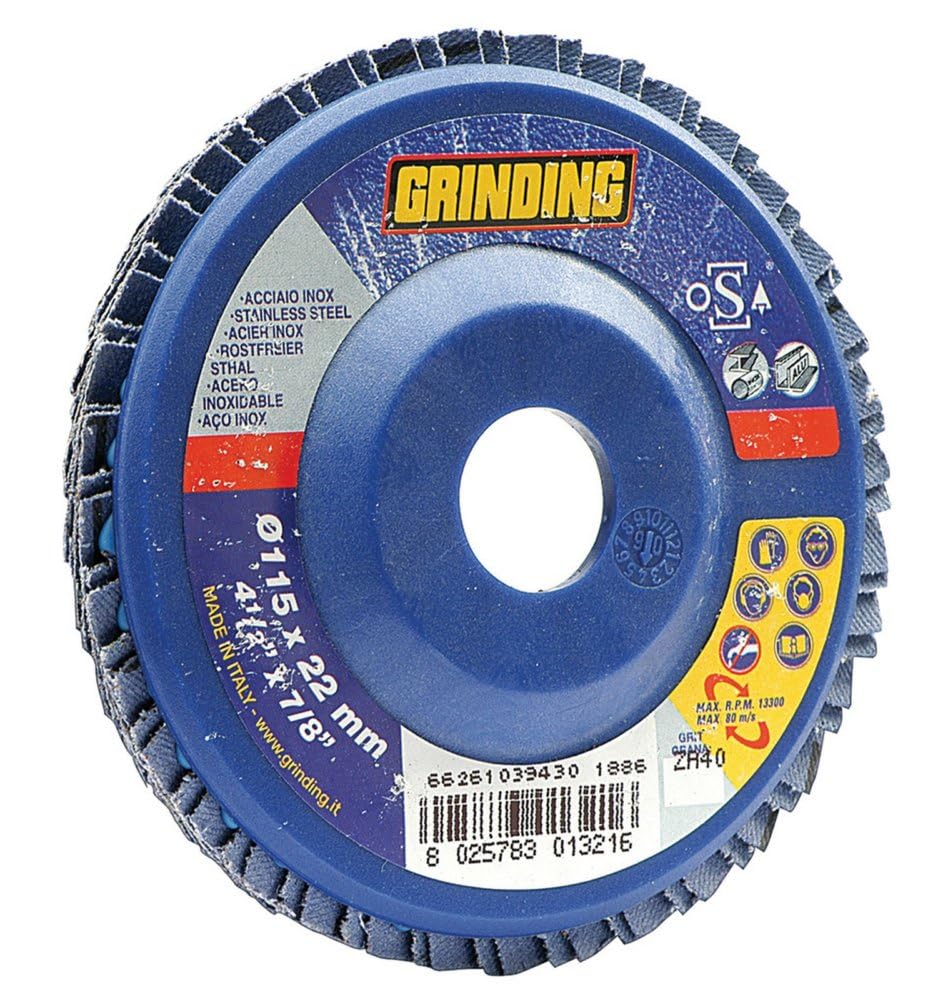 10PZ GRINDING DISCO ZIRCONIO LAMELLE MM.180 GR. 80 Nextradeitalia