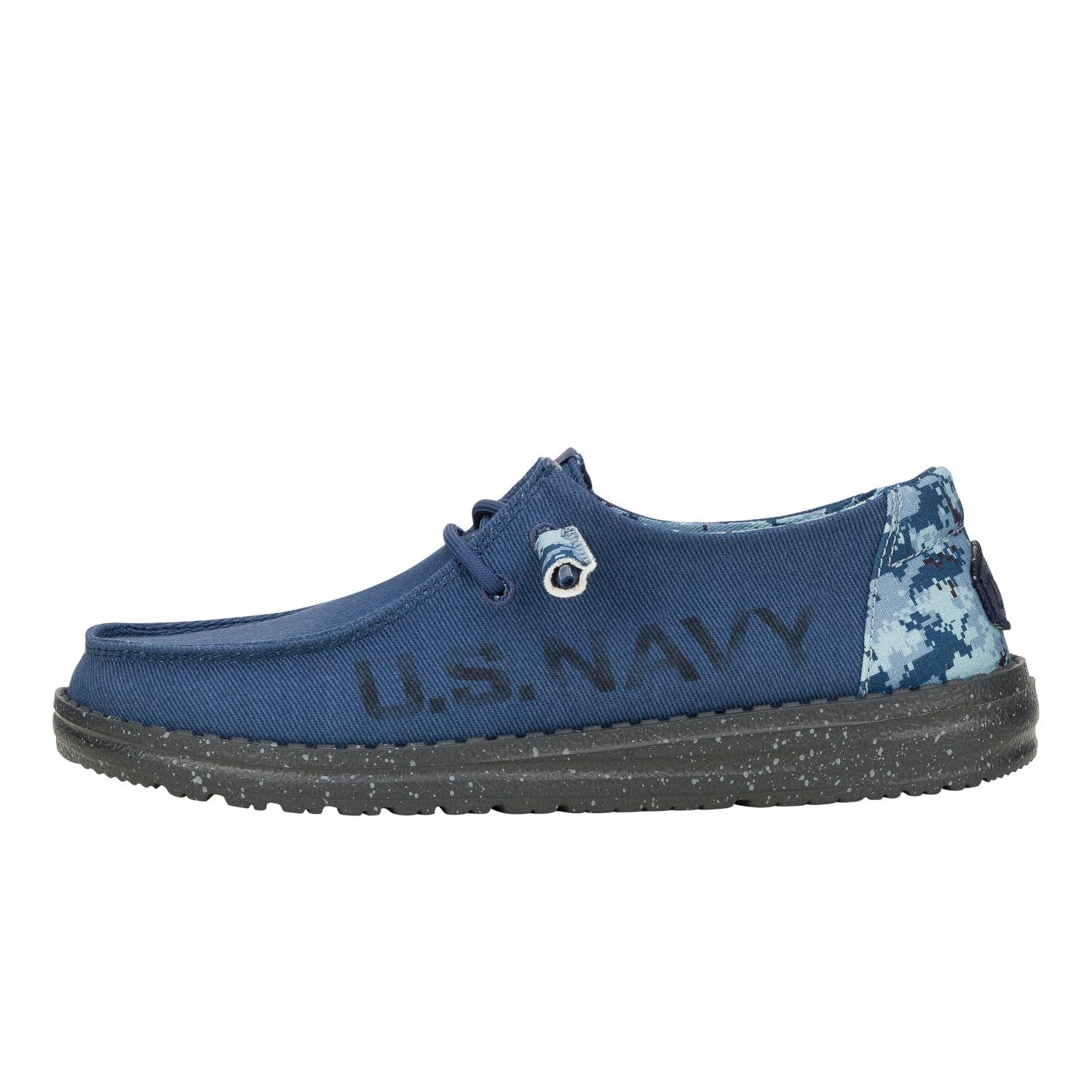 HEYDUDE Wendy US Army/Navy, Women’s Shoes, Women’s Slip-on Loafers, Comfortable &amp; Light-Weight