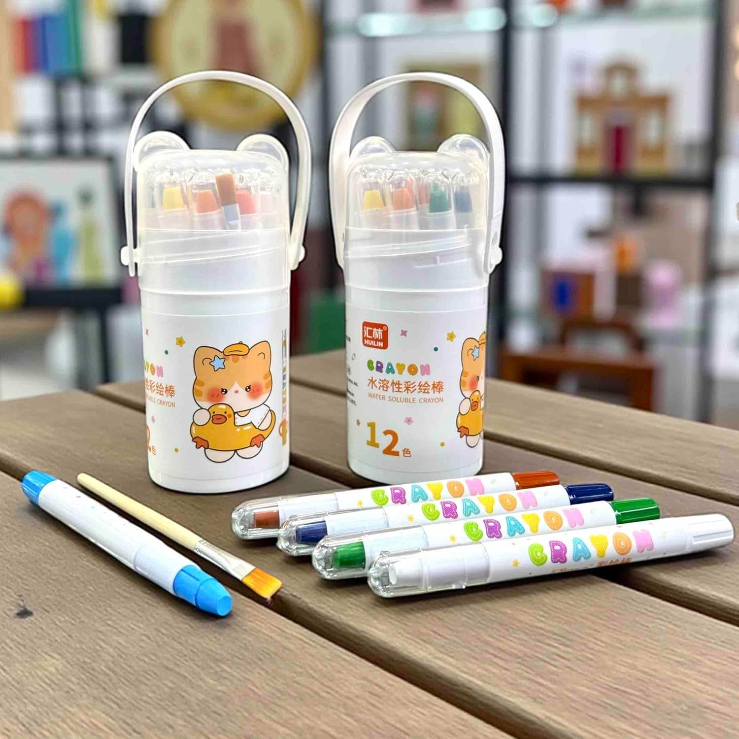 DEOXY Water Soluble Crayons - 12 Colors -2