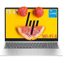 HP 15.6" Laptop, FHD 1920x1080, Intel N100 Processor 4-Core, up to 3.4GHz, Customized 8GB RAM, 256GB SSD, Intel UHD Graphics, Wi-Fi 6, Bluetooth 5.3, Numeric Keypad, Windows 11 Home, Silver