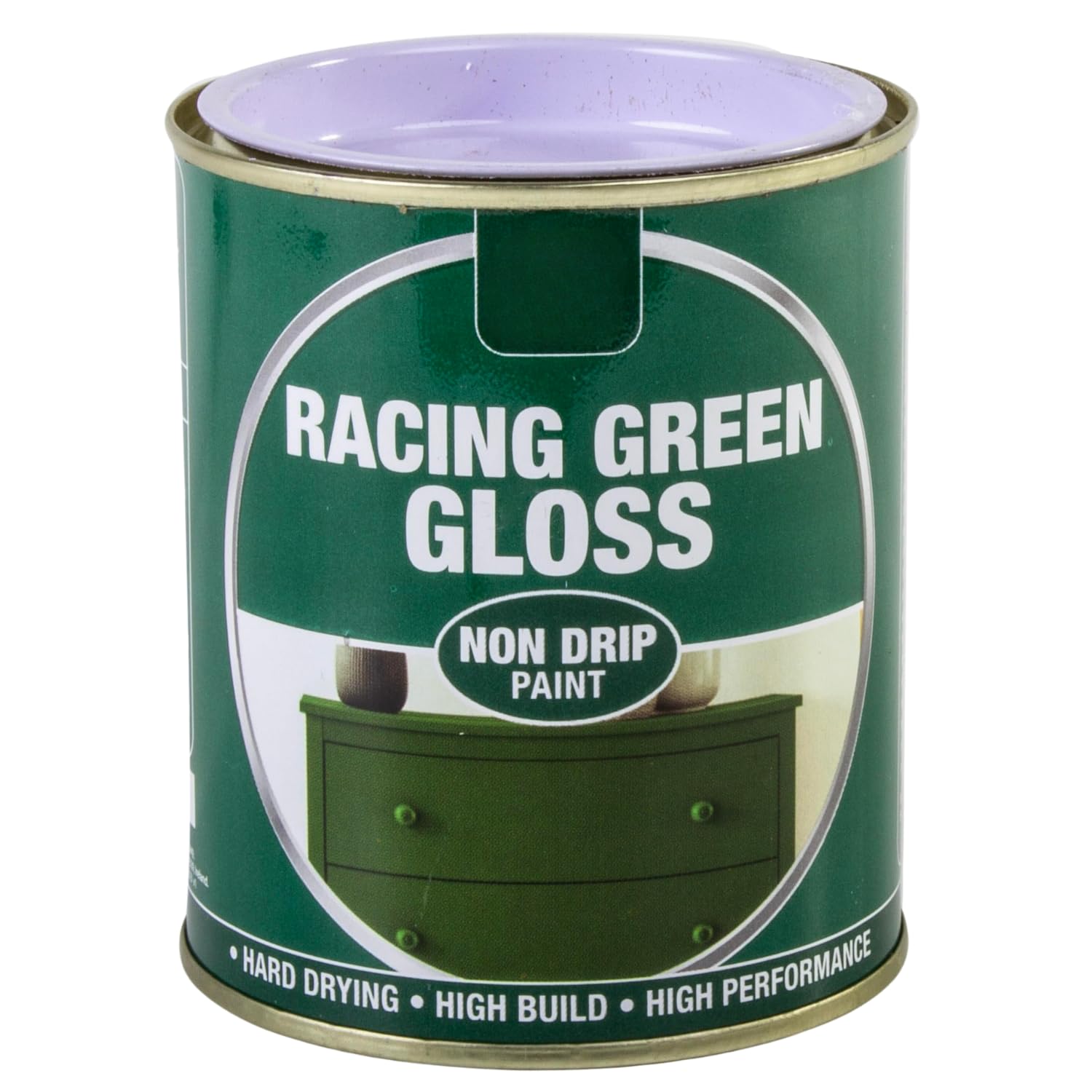 Inspired Essentials 300ml Non Drip Paint Tin Exterior Interior Hard Drying Performance Multi-Purpose Tin for Metal, Wood, Plastic, Walls with Perfect Finish (2, Racing Green Gloss)