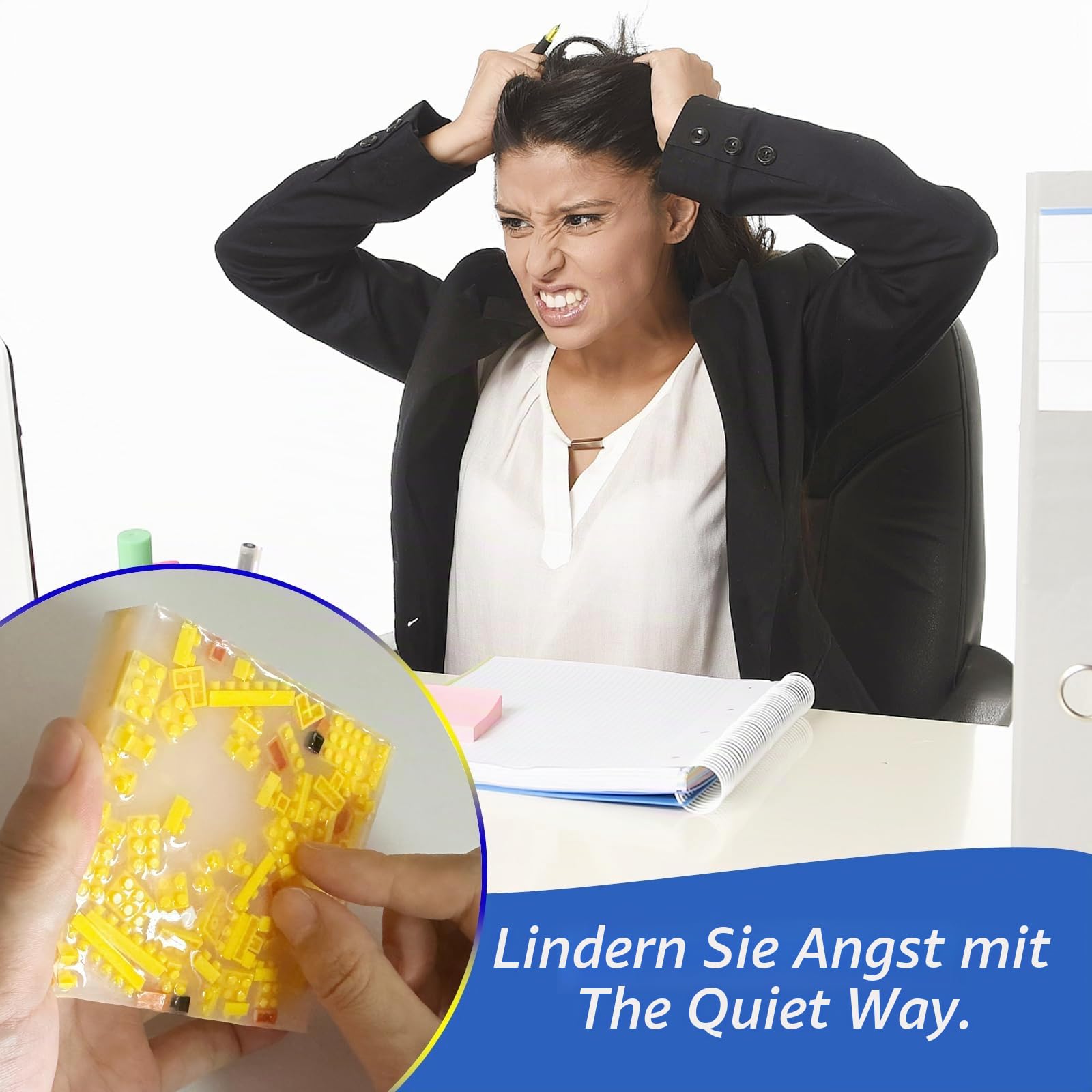 2 Packungen Bausteine, Picking-Pad, Haut-Picking, Fidget-Spielzeug für Dermatillomanie, Haarziehen, Silikon-Pad für Angstzustände und Erwachsene