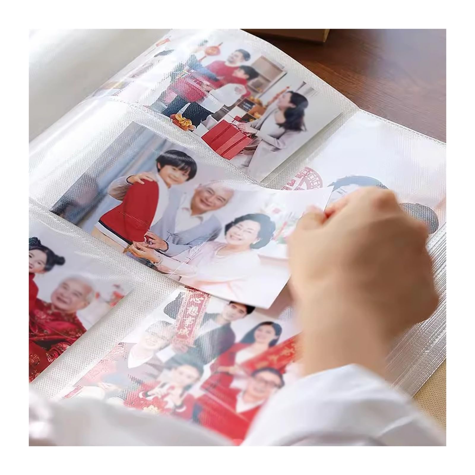 Fotoalbum Albumbuch, Familien-Erinnerungsalbum, großes Fassungsvermögen, Fotobuch, 6 Zoll, 1000 Kapazität, Wachstumsaufbewahrungsalbum, Einlage, Leder-Fotoalben Fotobuch ( Color : Blauw , Size : 03 )
