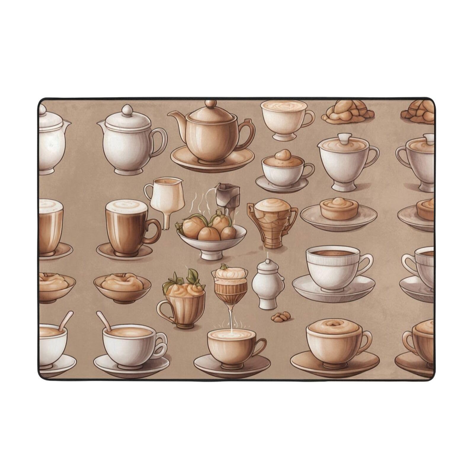Tapis imprimé Afternoon Tea Party pour réchauffer l'ambiance de votre table de chevet