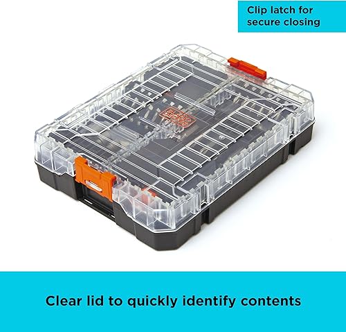 Miniatura 4 de BLACK+DECKER BLACK + DECKER - Juego de puntas de destornillador, 200 piezas (BDAST200SETFF)