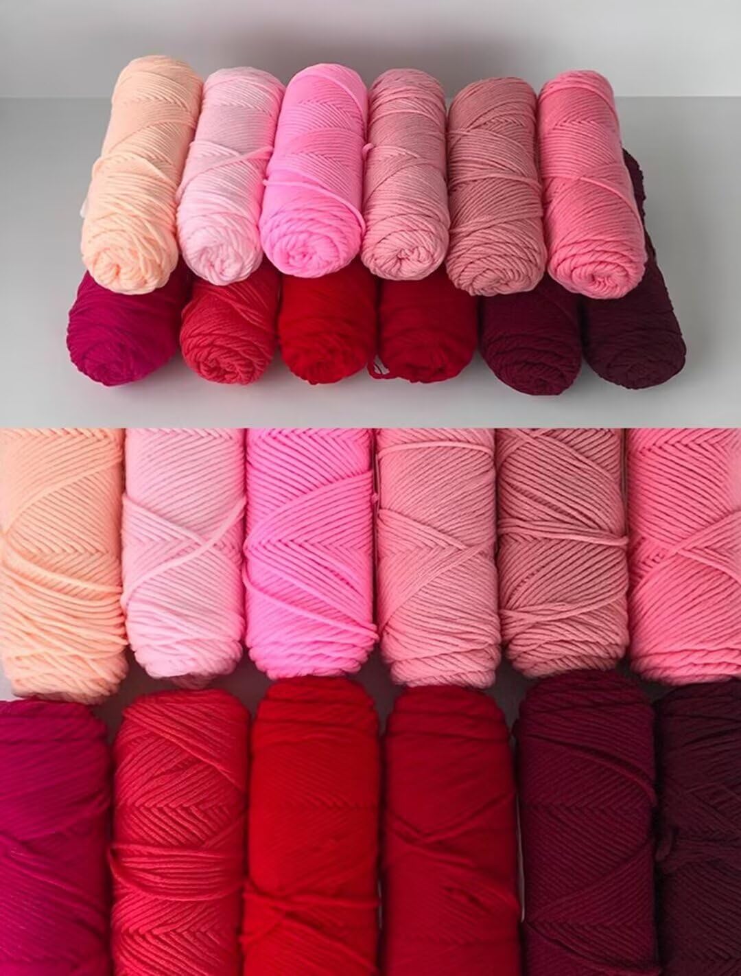 8-fädiges Garn zum Tuften und Stricken, Milchbaumwollgarn, 100-g-Garnknäuel, 3 mm dicker Faden, Acrylgarn für Tuftingpistole und Häkeln, Punch-Needle-Wollknäuel