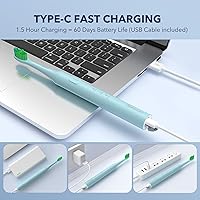 Vista 2 de ARISSON Cepillo de dientes eléctrico Sonic para adultos y niños, cepillo de dientes eléctrico de 40,000 VPM, cepillos de dientes eléctricos