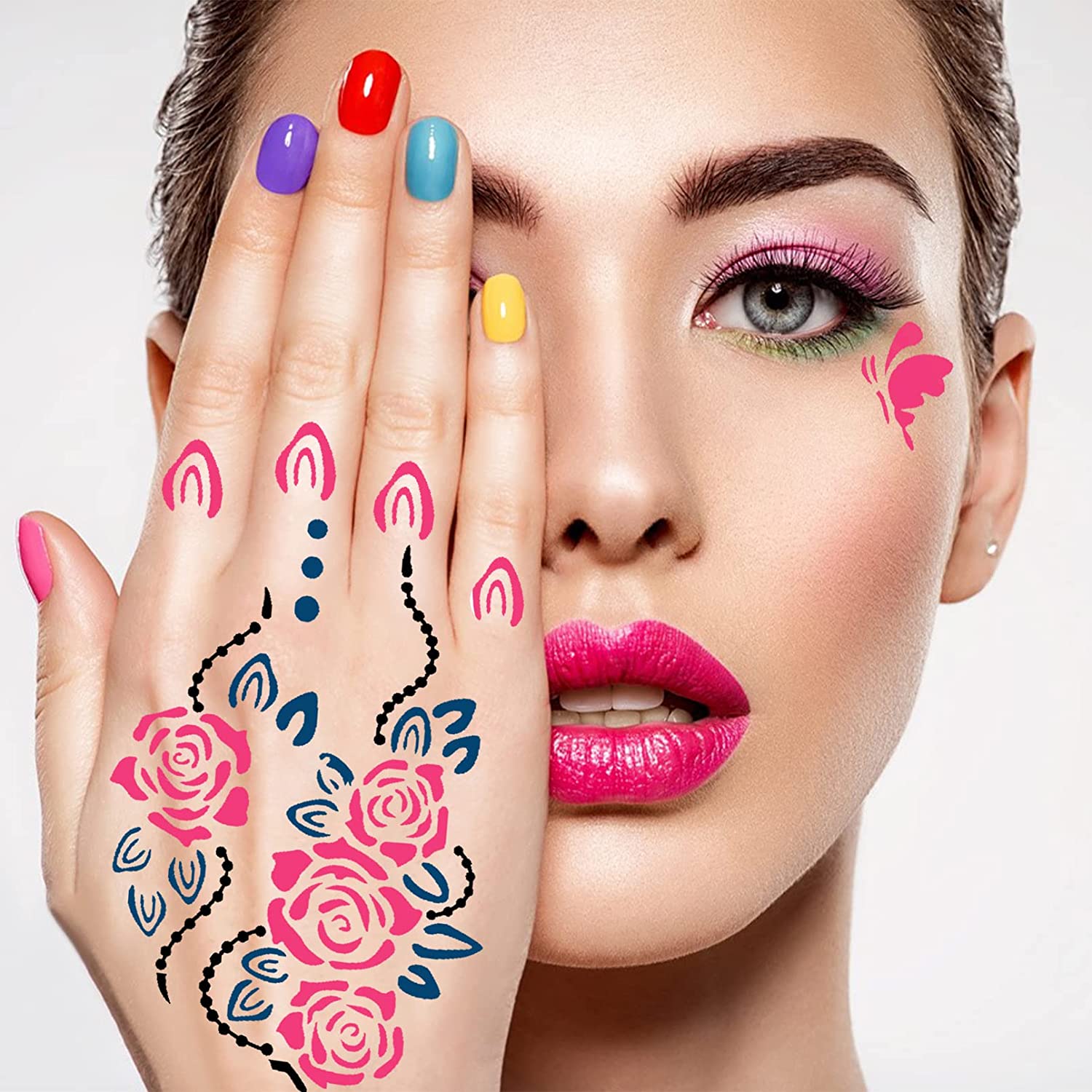 Lot De 200 Pochoirs Halloween – Pour Paillettes, Tatouages éphémères Ou Décoration Gâteaux – Motifs Festifs