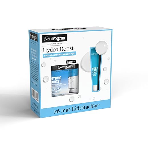 Neutrogena - Pack Hidratación Facial 24 horas - Crema Gel Hydro Boost 50 ml + Regalo Contorno de Ojos Anti-Fatiga 15 ml