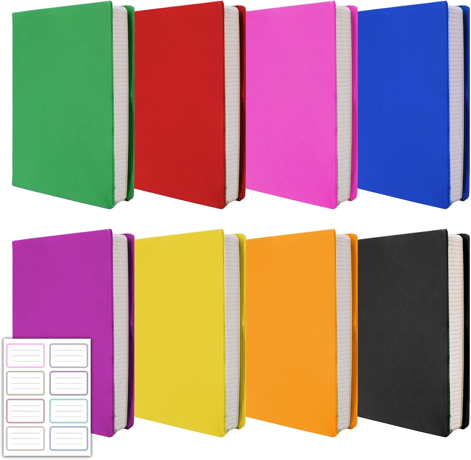 FRYTEPUYE Book Cover for Paperback 8 Pack，for Hardcovers Invest in Book Cover