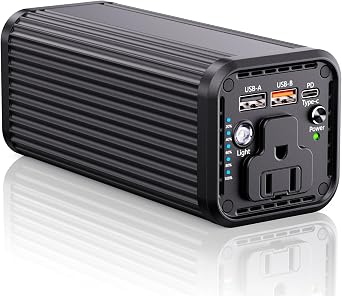 Power Bank with 100W AC Outlet, 27000mAh 98Wh Portable Laptop Charger, 65W USB-C PD Fast Charging Battery, Wireless Charging Portable Power Supply for Travel, Camping, Road Trip & Emergency Backup