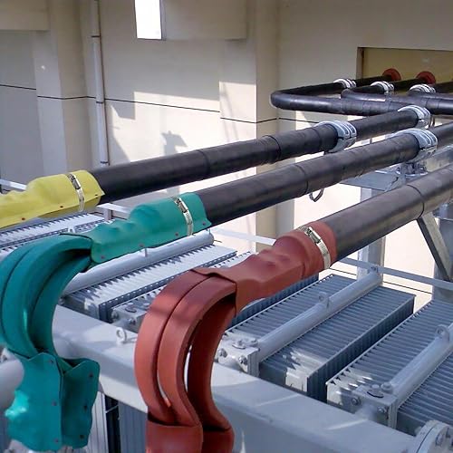 Miniatura 10 de Abrazadera de manguera, 8.5 pies, kit surtido de abrazaderas de manguera de acero inoxidable con 6 sujetadores, abrazaderas de manguera de engranaje