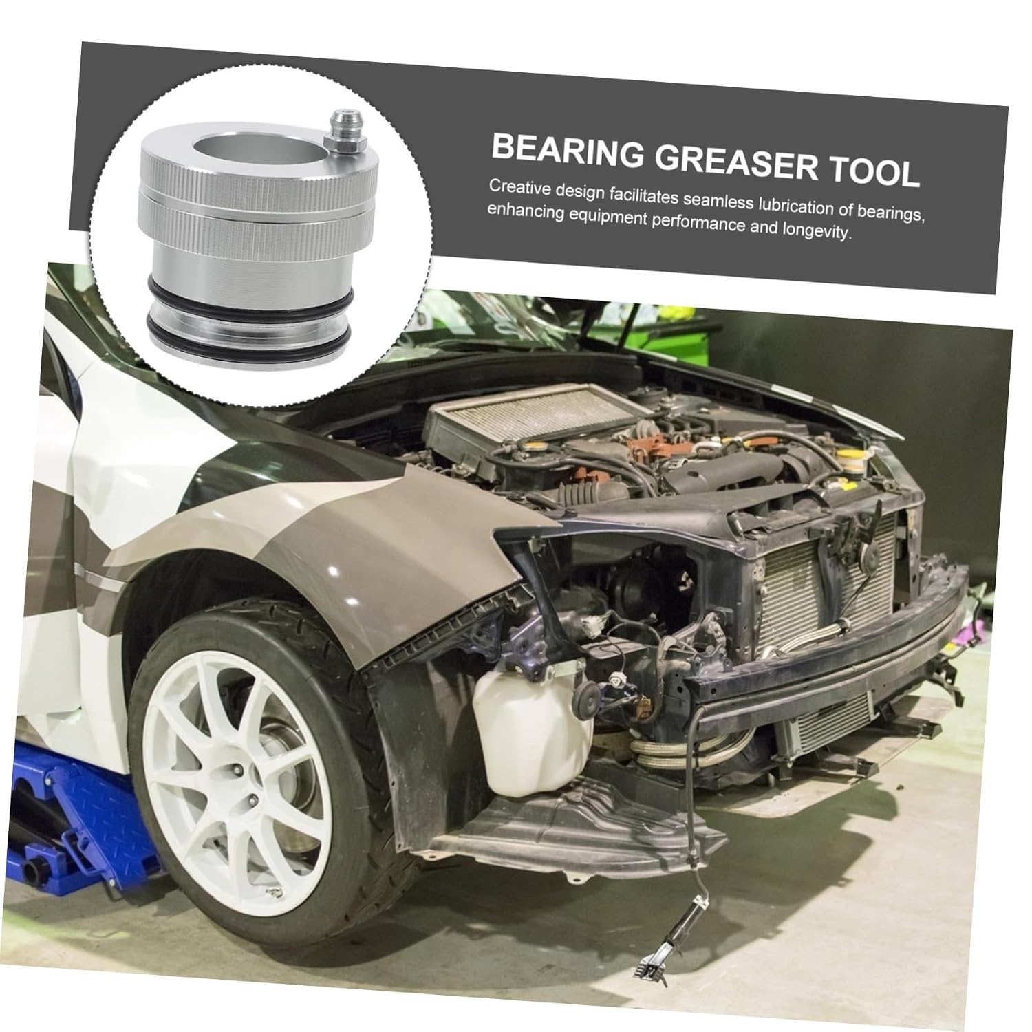 KICHOUSE Wheel Bearing Greaser Tool for Automotive Compact Lubrication Device for Seamless Application for Car Maintenance and Machinery Use