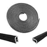 33Ft Car Door Edge Guards - Black Universal Fit Door Edge Protector, Rubber U Shape Automotive Door Trim Molding for Sedans Trucks SUV ATV - No Glue Required (Black, 33FT)