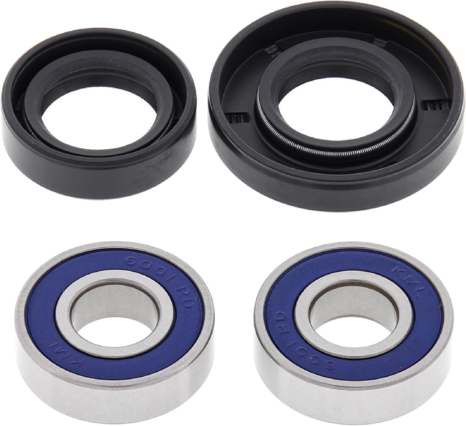 All Balls Racing Front Wheel Bearing Kit 25-1041 Compatible with/Replacement for Yamaha TTR125L Disc Brake 2000-2008, TTR125LE Disc Brake 2003-2018