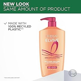 L\'Oreal Paris Elvive Dream Lengths Super Detangling Conditioner With Fine Castor Oil and Vitamins B3 and B5 for Long, Damaged Hair, Instantly Detangles To Reduce Breakage With System, 28 Fl Ounce