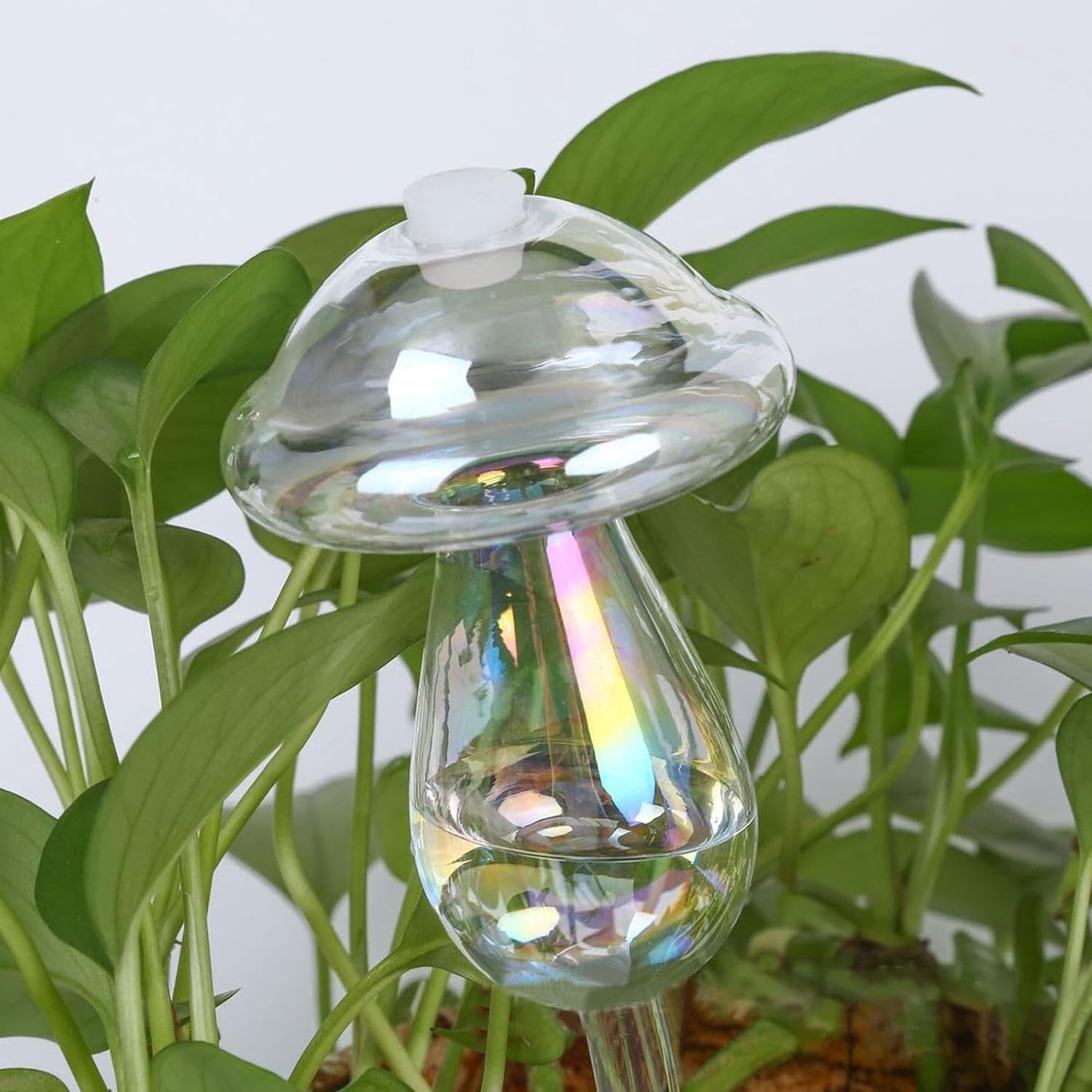 4 Boules D'Irrigation En Verre Coloré – Arrosage Automatique Pour Plantes, Champignons Décoratifs, Idéal Intérieur & Jardin