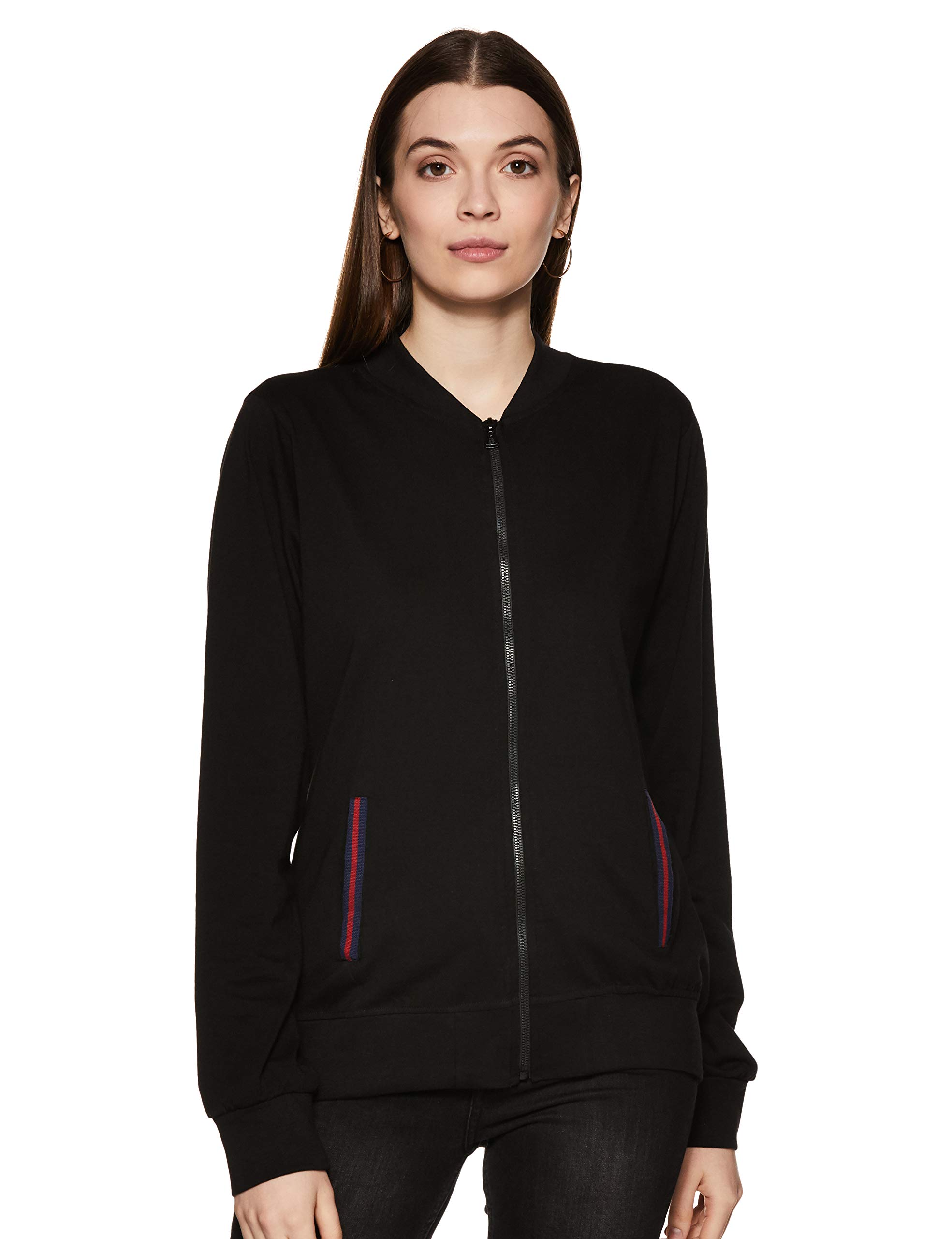 miss chase Women's Green Cotton Bomber Jacket-picture-46