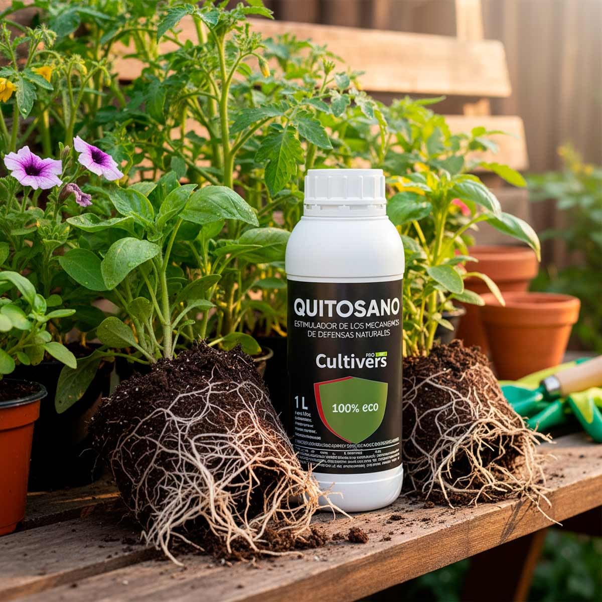 CULTIVERS Chitosane 1 L Activateur de mécanismes de défense des plantes Substance de base écologique