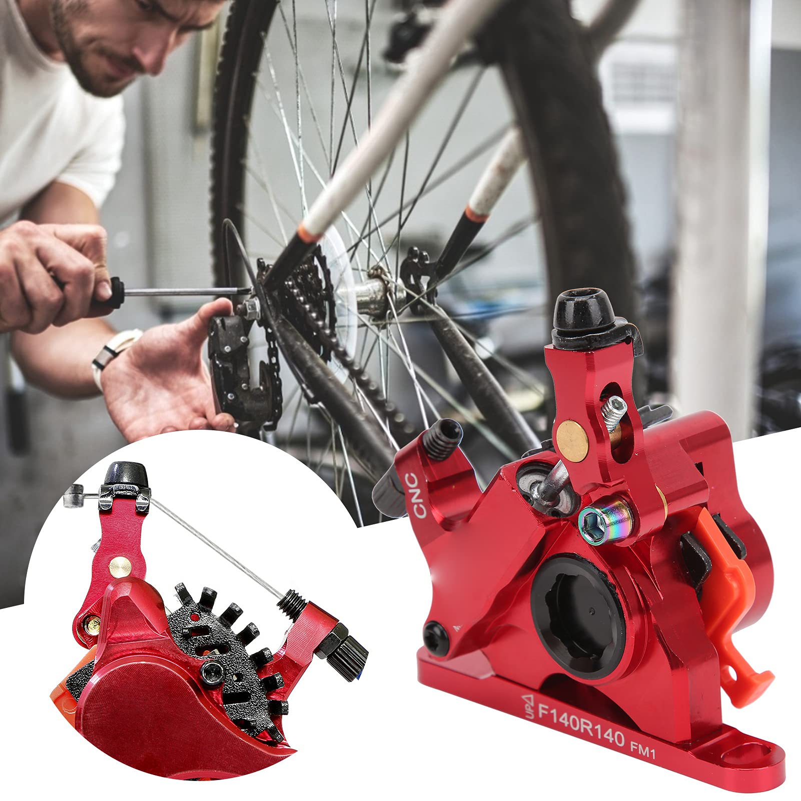 Mi. Xim – système de frein à disque hydraulique pour vélo, ligne de traction, frein à disque à huile avant et arrière (Frein à disque avant 140MM)
