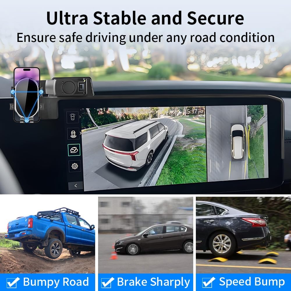 Car Phone Holder for Kia Carnival 2025 2026 Hybrid Auto Accessories Navigation Screen Bracket Interior Decoration Dashboard Cell Mobile Phone Mount Holders case Accessory