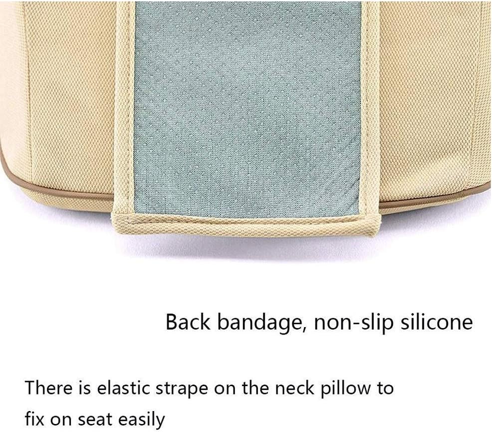 Memory Foam Car Neck Pillow - Neck Support Headrest Pillow - Lumbar Support for Car Seat Cushion