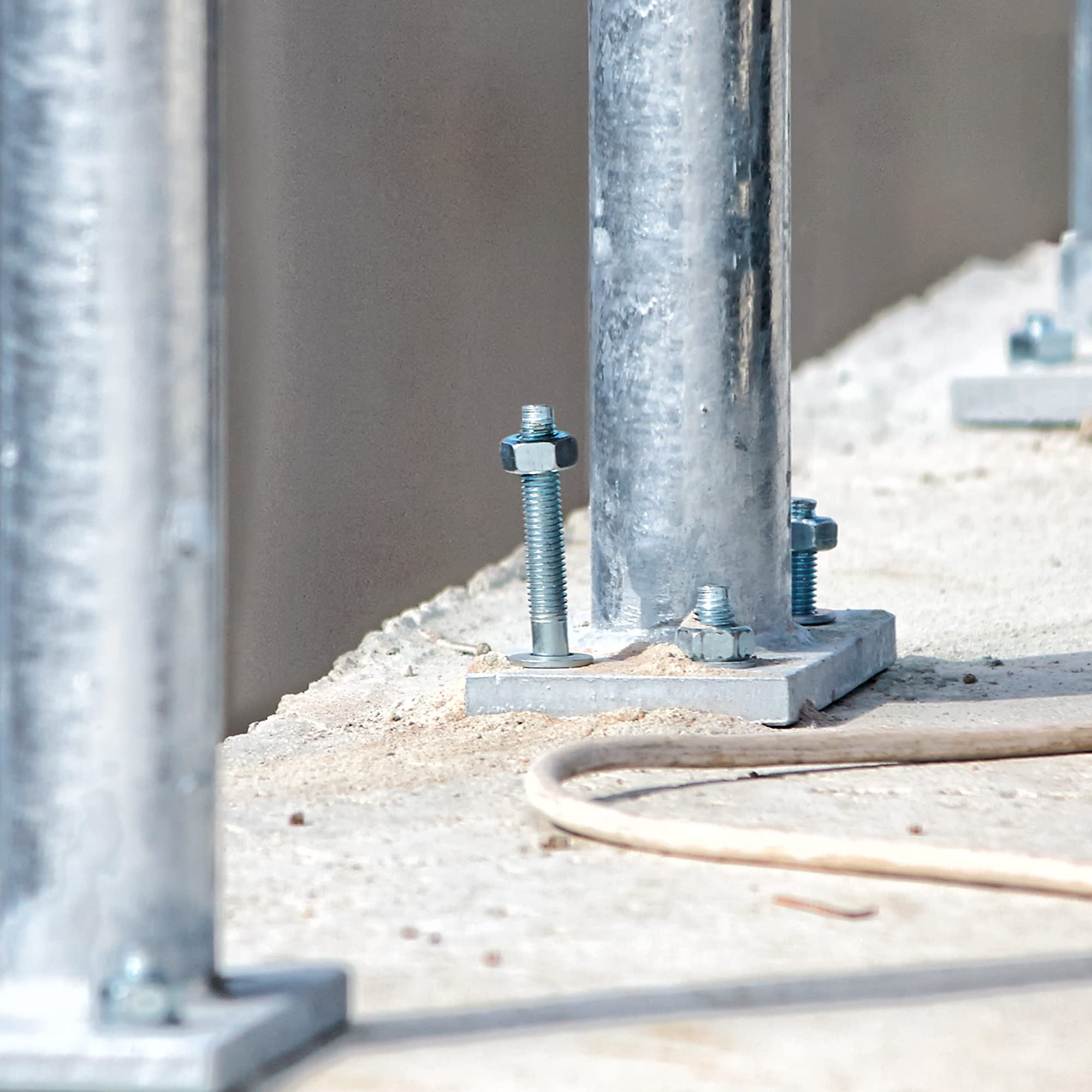 Isolbau Ankerstange aus A4 Stahl M16 x 190 mm - 10 Stück ETA Zulassung Gewindestange Verbundanker mit Mutter & Unterlegscheibe Schwerlast-Anker Schwerlast-dübel