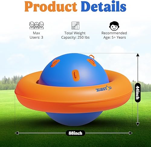Miniatura 2 de Rock-It - Cúpula inflable gigante de 8 pies con bomba eléctrica  88 pulgadas de largo x 88 pulgadas de ancho x 43.75 pulgadas de alto  Inflable de