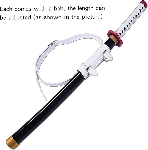 Vista 32 de ziqing Espada para cosplay de Demon Slayer hecha a mano, Katana de 31 pulgadas con múltiples estilos para elegir Tanjiro Kagura-31 pulgadas
