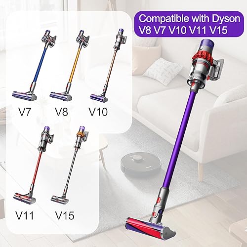 Miniatura 23 de Varita de extensión de tubo para Dyson V15 V11 V10 V8 V7, piezas de repuesto para aspiradora de liberación rápida, varilla de aspiradora de 28.7