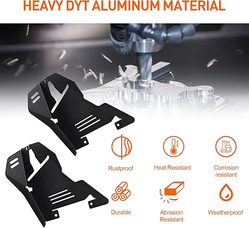 Miniatura 7 de Sresk Protector contra salpicaduras para Can Am Ryker 900, protectores de aluminio para Can-Am Ryker todos los modelos, Ryker 900, accesorios Ryker