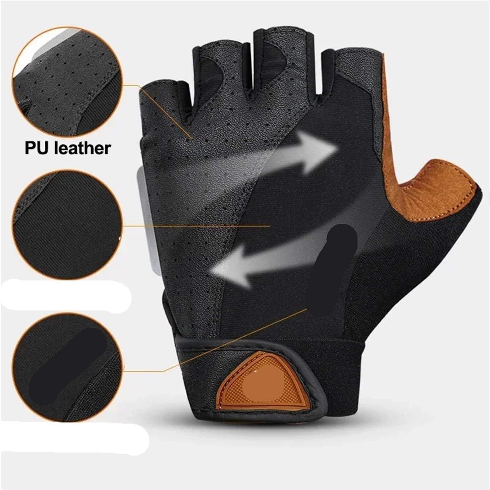 Guanti Da Palestra Guanti da palestra mountain bike strada Mezze dita Attrezzatura ciclismo estiva antiscivolo for fitness senza