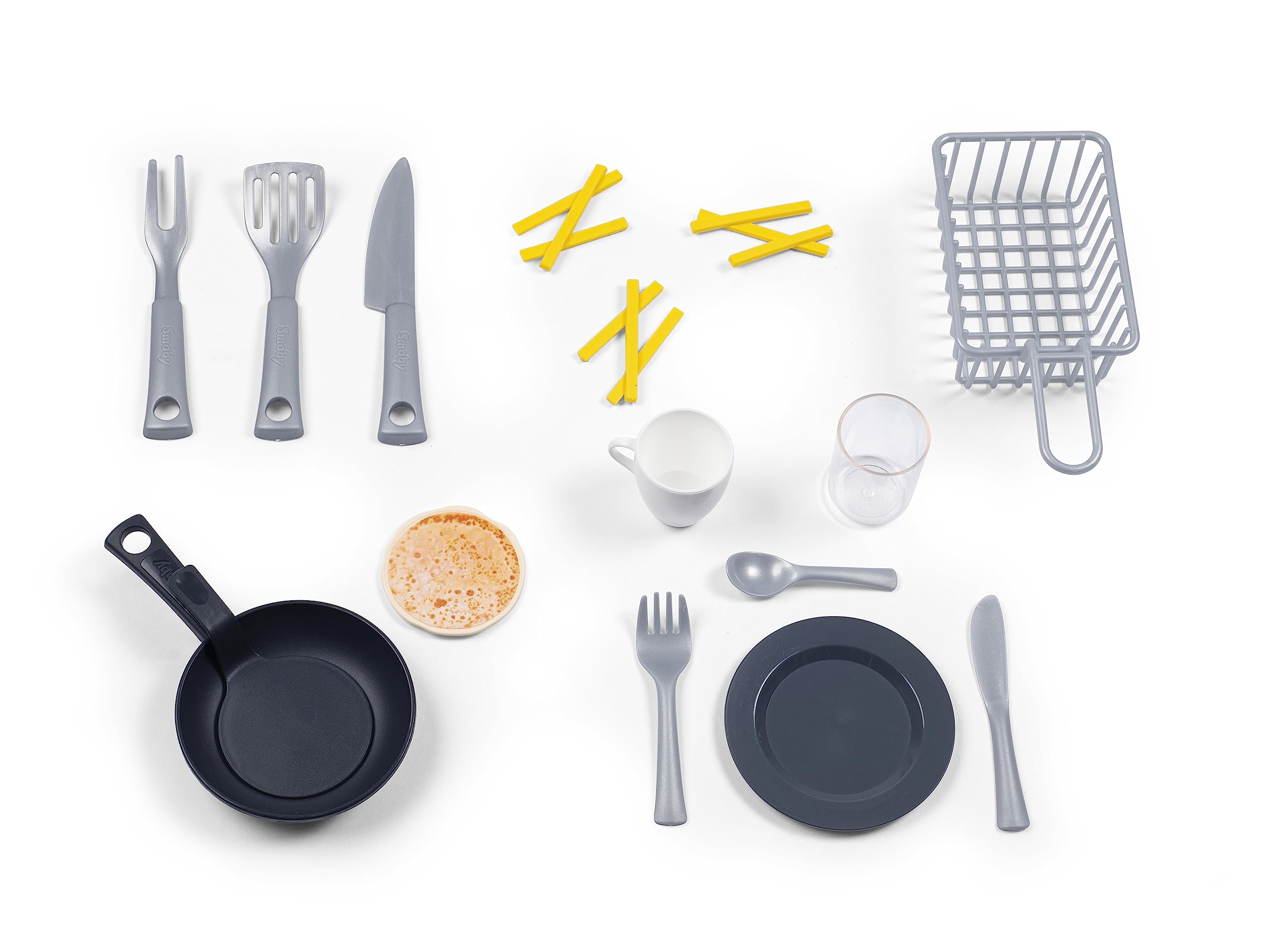 Smoby - Super Benny La cucina delle delizie, 7600310916, +3 anni, accessori per cucinare davvero, grembiule incluso, 32 accessori, ricettario