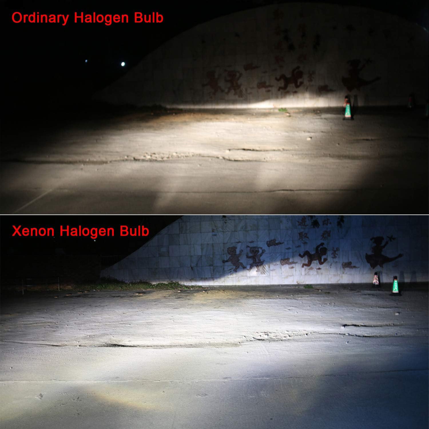 WinPower H18 Halogen Żarówka 12V 65W Świateł przeciwmgielnych 4300K Ciepłe Białe Światło samochodowa Wymienne czołówka Lampa, 2 sztuki