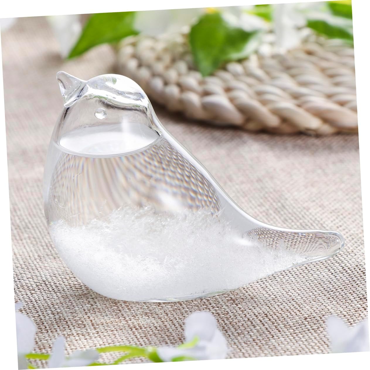 Cabilock 3pcs Tabletop Bird Decor Storm Glass Weather Storm Bottle Barometer Glass