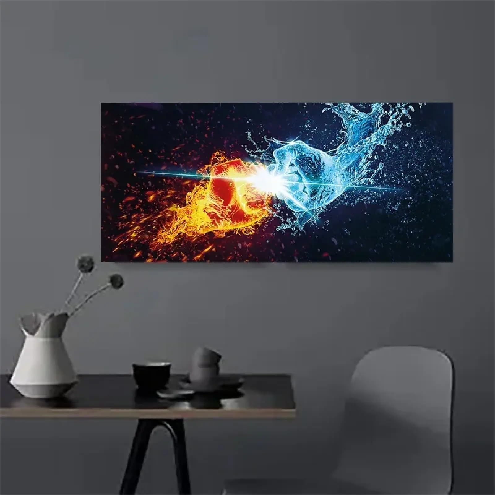 Affiche moderne Poing de glace impression sur toile sans cadre 40x80 - 6