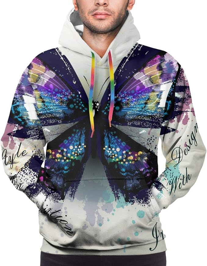 RISETRIAL Men's Hoodie Sweatshirt Personalized Pullover Realistic ...