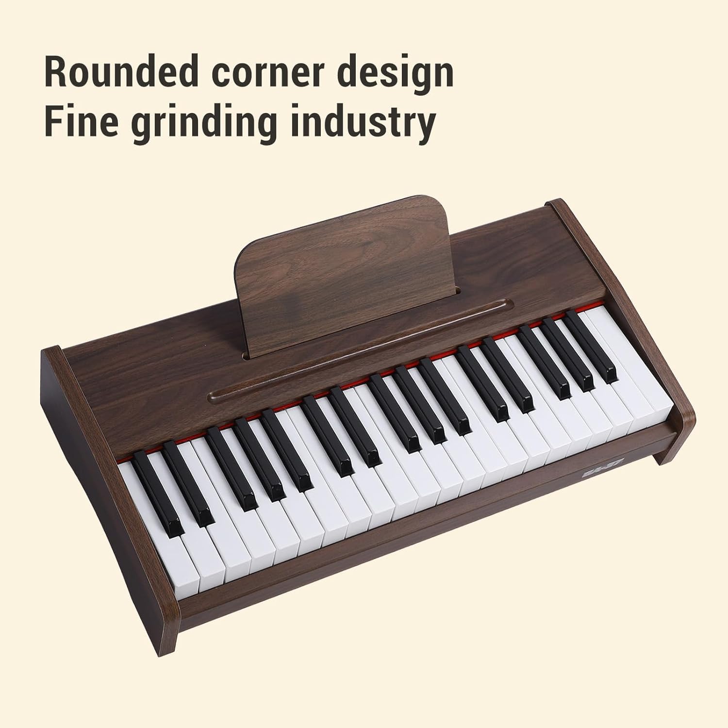 Tastiera Elettronica A 37 Tasti, Tastiera per Pianoforte per Bambini Compatta E Leggera con Finitura Effetto Legno, Strumento Musicale Educativo Giocattolo A 3 Ottave per Principianti Ed Es