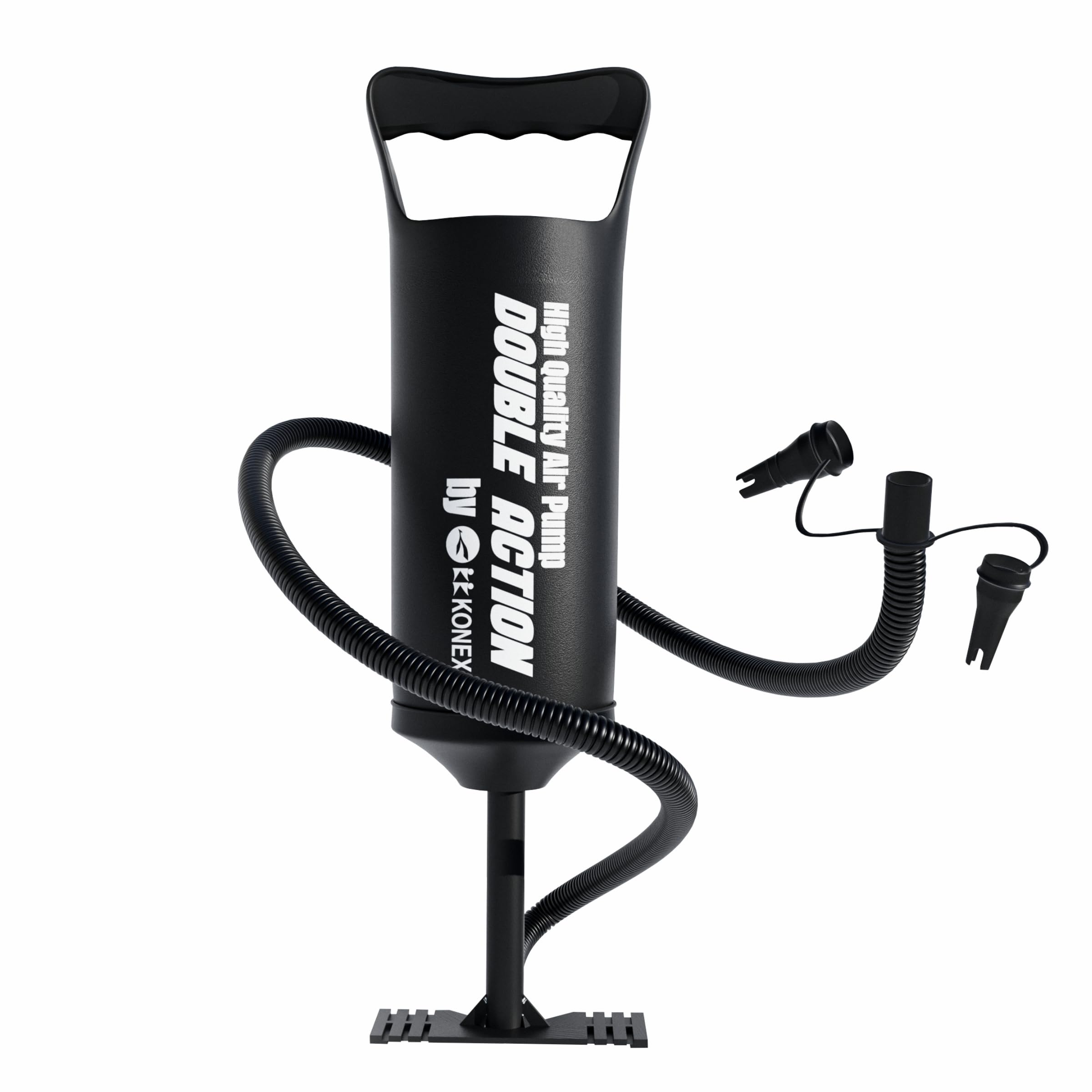 Konex High Output Portable Air Balloon Pump | Double Action Pump with Lightweight Fiber Body, Non Slip Footplate & 3 Nozzle Attachments | Perfect for Indoor & Outdoor Events-image-29