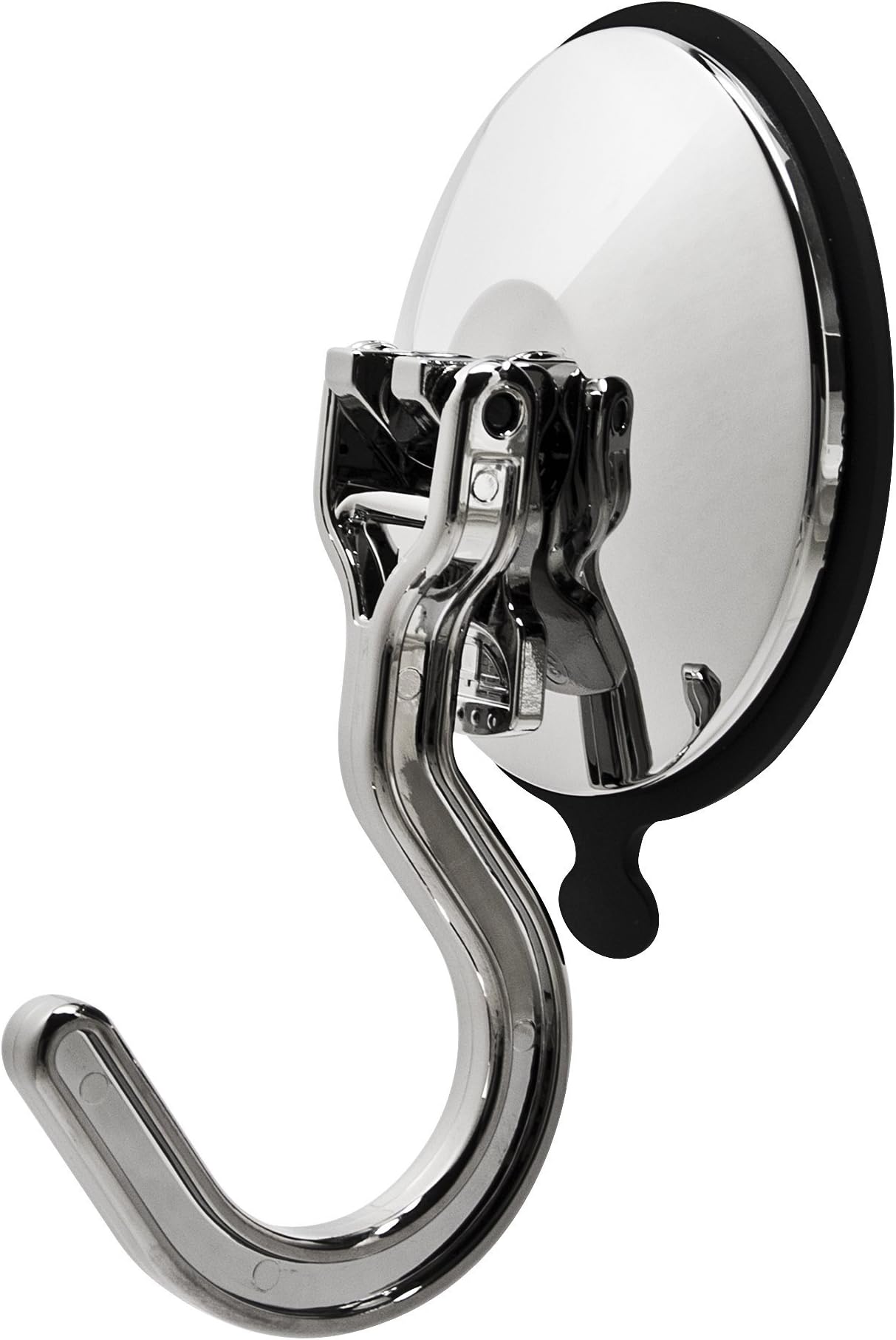 Mighty Hook - Heavy Duty Suction Cup Hooks, Large, Chrome