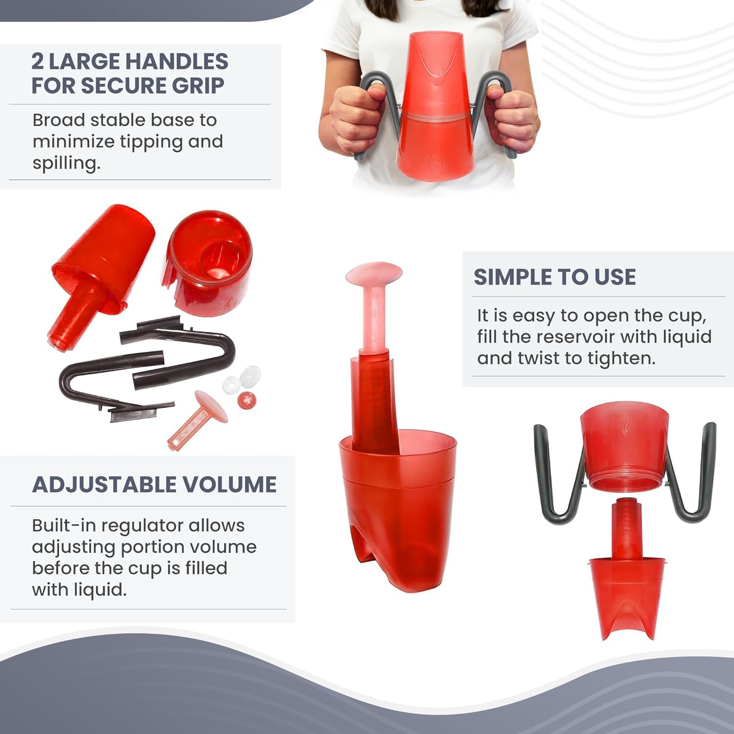 Adjustable Dysphagia Cup by RiJe by RiJe